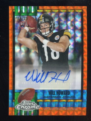 2025 Topps Chrome Will Howard Superfractor (RAW)