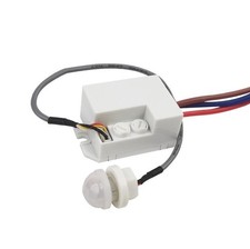 Mini PIR Motion Detector for Installation 230V AC max. 500W Movement Sensor