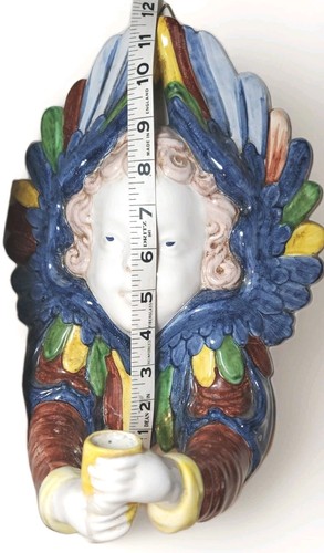 Metropolitan Museum of Art MMA Italien Keramik Cherub Wandleuchter Wandleuchter halten - Bild 7 von 8