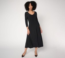 Women with Control Attitudes by Renee Regular Como Jersey Fit and Flare Midi Dre