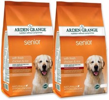 SENIOR DRY DOG FOOD - Arden Grange Senior Chicken & Rice 12kg x 2 4.67 per kilo