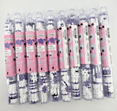 Lot of 10 tubes (75 each)  Target Ankyo Development Building blocks  Skull & Bat