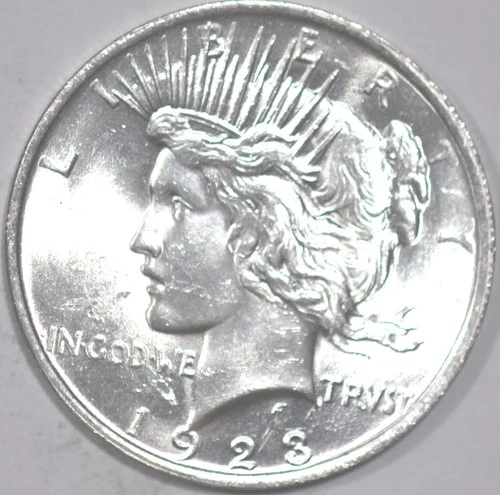 1923-P Peace Dollar 90% Silver Uncirculated As Shown [SN01]