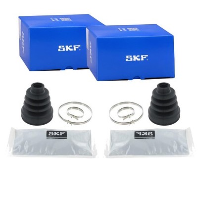 2X SKF ACHSMANSCHETTEN SATZ GETRIEBESEITIG HINTEN VORNE FALTENBALG SATZ