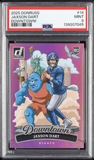 2025 PANINI DONRUSS DOWNTOWN! #14 JAXSON DART ROOKIE RC PSA 9