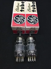 MATCHED PAIR GE 6DJ8 ECC88 Vintage Audio VACUUM TUBES Tested 10.9173
