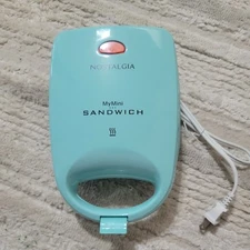 Nostalgia My Mini Personal Sandwich Maker Lightweight Mint Green