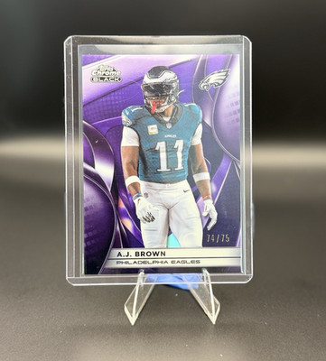 Topps 2024 Topps Chrome Black A.J. Brown #83 Philadelphia Eagles 74/75