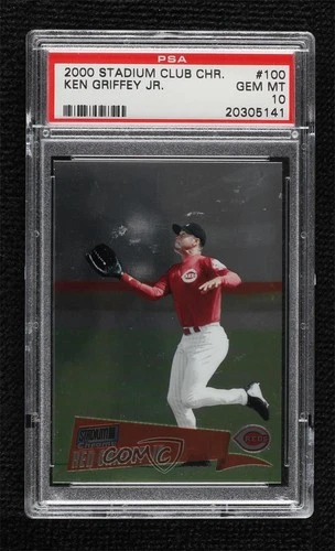 2000 Topps Stadium Club Chrome Ken Griffey Jr #100 PSA 10 GEM MT HOF