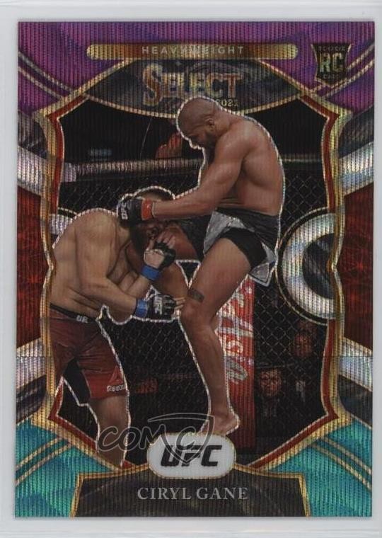 2021 Panini Select UFC Concourse Tri-Color Prizm Ciryl Gane #98 1ek2