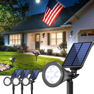 Solar Lights Outdoor Waterproof IP65,6500K Super Bright LED,2 Lighting Modes, So