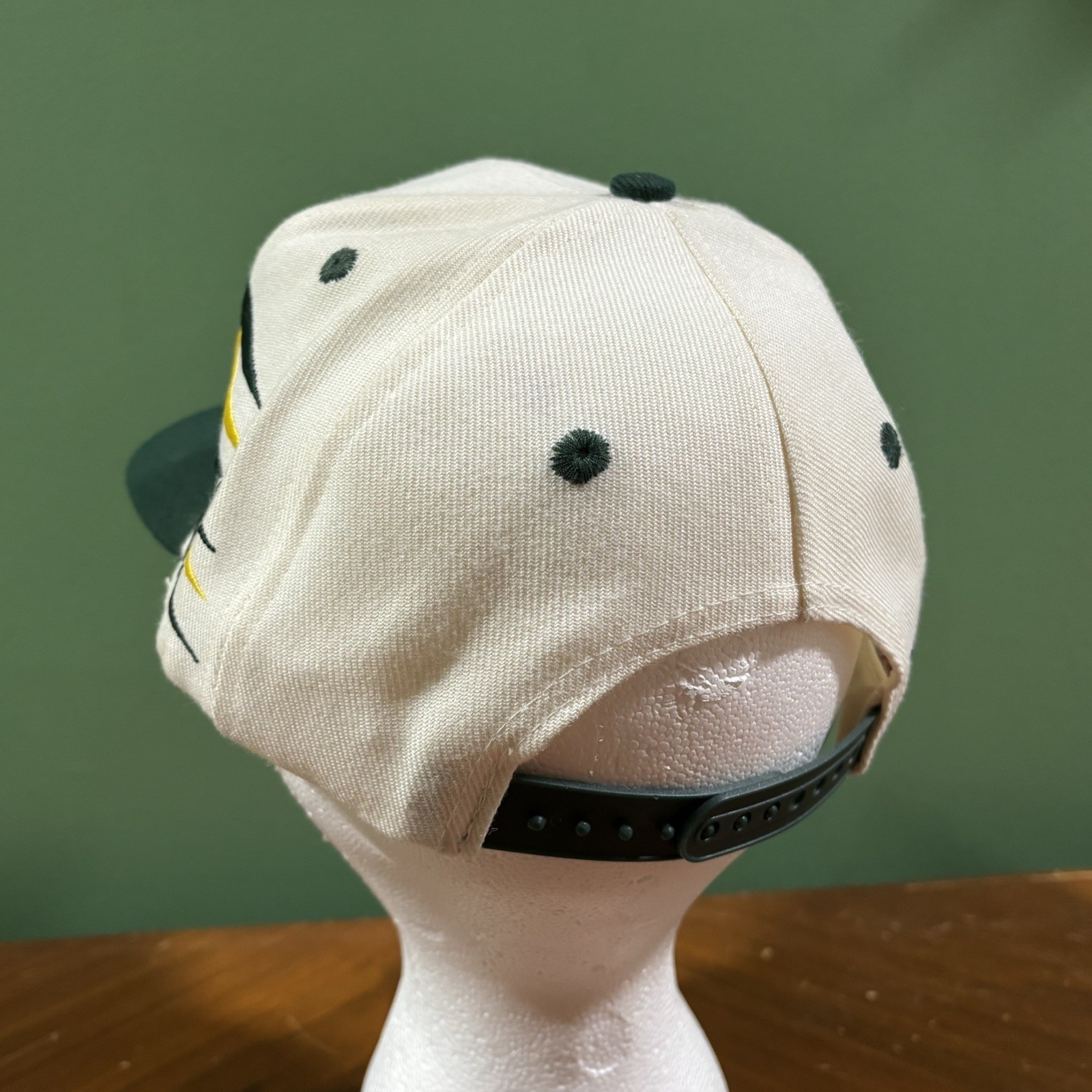 Vintage Green Bay Packers Hat Cap Snapback Diamond Cut Logo Athletic Pro Line