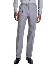 Michael Kors Mens Classic fit Dress Pants 33 / 30 Pleated Gray Solid