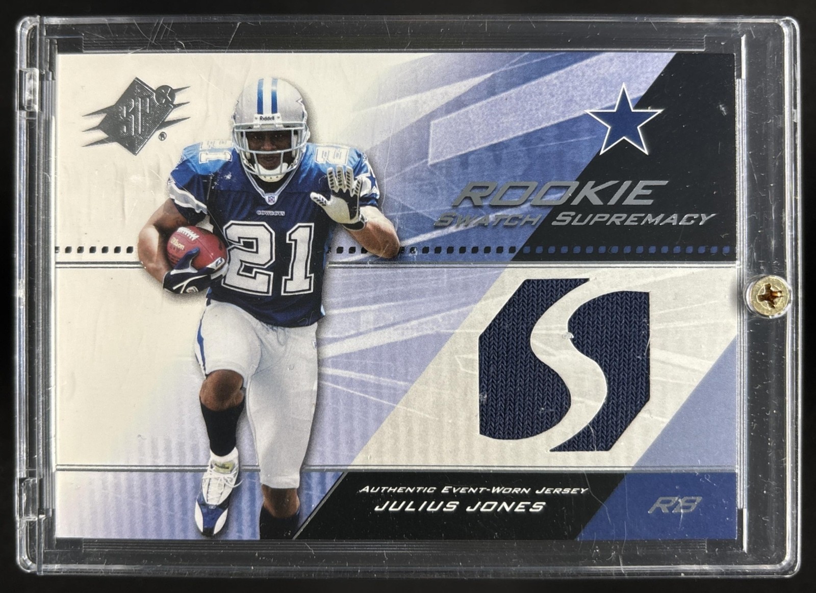 Julius Jones SPx Rookie Swatch Supremacy #SWRJJ Base