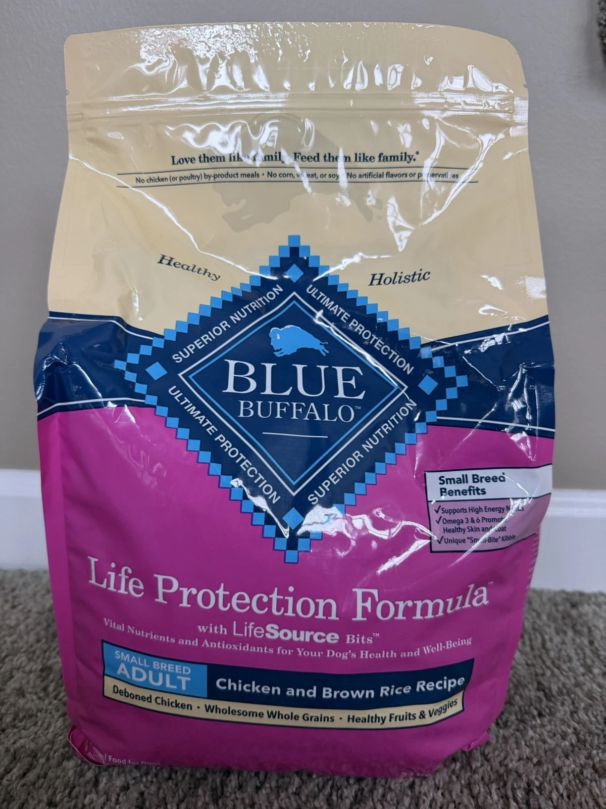 Blue Buffalo Life Protection Formula Adult Small Breed Dry Dog Food, 5-lb. Bag