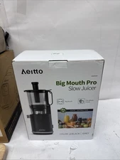 Aeitto SJ-041 Masticating Juicer, 1.7L Large Capacity Gray x Fruits & Vegetables