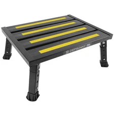Adjustable Height Aluminum RV Step, Stable Foldable Platform Step Stool, Supp...