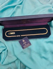 Classic by Lotus -Simulated Pearl Necklace with Sterling Silver Clasp