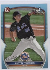 2023 Bowman Draft Sky Blue 263/499 Austin Troesser #BD-176 g1k