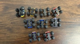 Vintage 1980s Micro Machines monster trucks off-road lot of 9