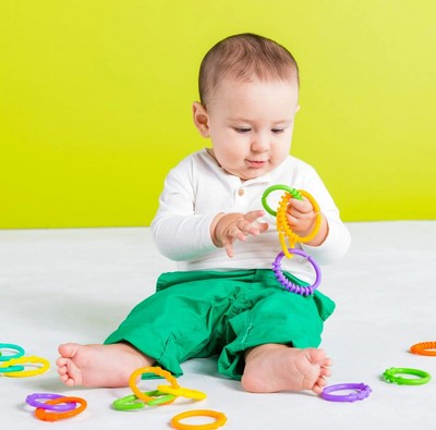 Lots Of Links Rings Toys For Stroller Or Carrier Seat Bpafree Ages 0 Months Plus