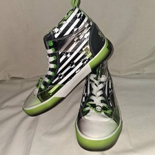 Ground Up Beetlejuice Hi Top Sneakers Women's 7 Men's 5.5 LIME Green