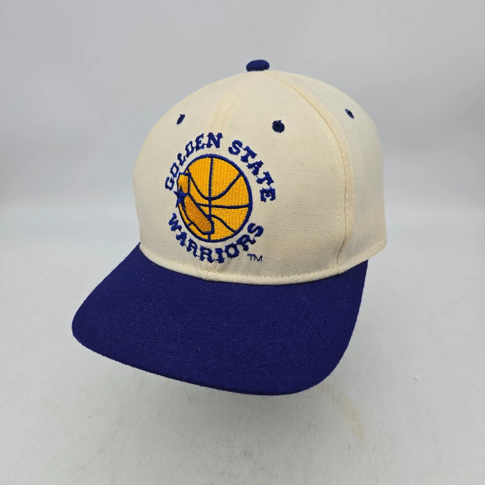 Sombrero ajustado vintage de lana blanca talla 7 años 90 especialidades deportivas Golden State Warriors Foto 2 de 4