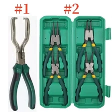 9Inch Electrical Disconnect Pliers ，4 pcs 7" Internal/External Snap Ring Pliers