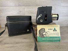 Sears Tower Varizoom 8mm Movie Camera - Model 91250 - w/Leather Case, Untested