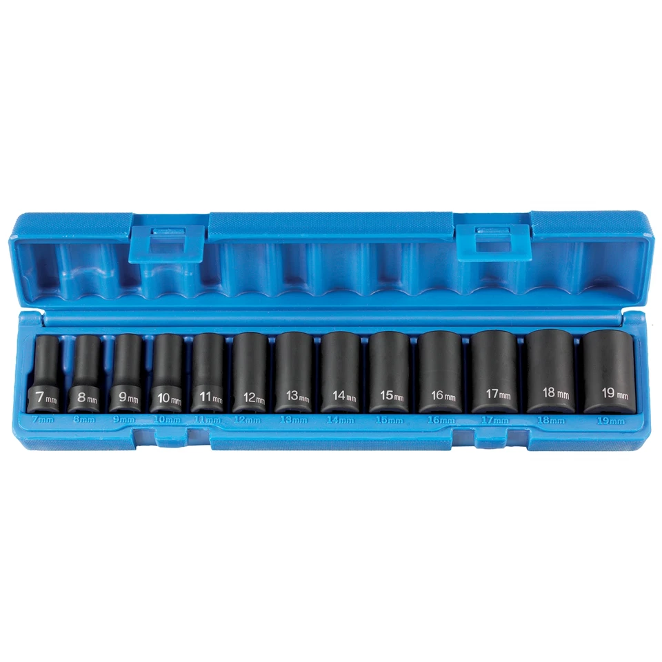 Grey Pneumatic Set Métrico Semiprofundo 3/8" 13 Piezas 12 Puntas 1203MSD - Imagen 1 de 1