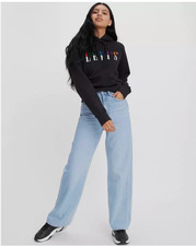 Levis Premium Womens High Loose Denim Jeans 24 waist 31 inch