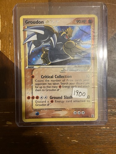 Pokemon Groudon Star EX Delta Species Holo Ultra Rare English 90HP 111/113