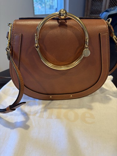 Chloe Nile Bracelet Bag Small Tan With Tag And Dust Bag Authentic Crossbody