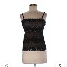 Chic Black Lace Cami Top by White House Black Market Size M