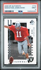 2000 Sebastian Janikowski UD SP Authentic Future Watch - /1250 Rookie RC PSA 9