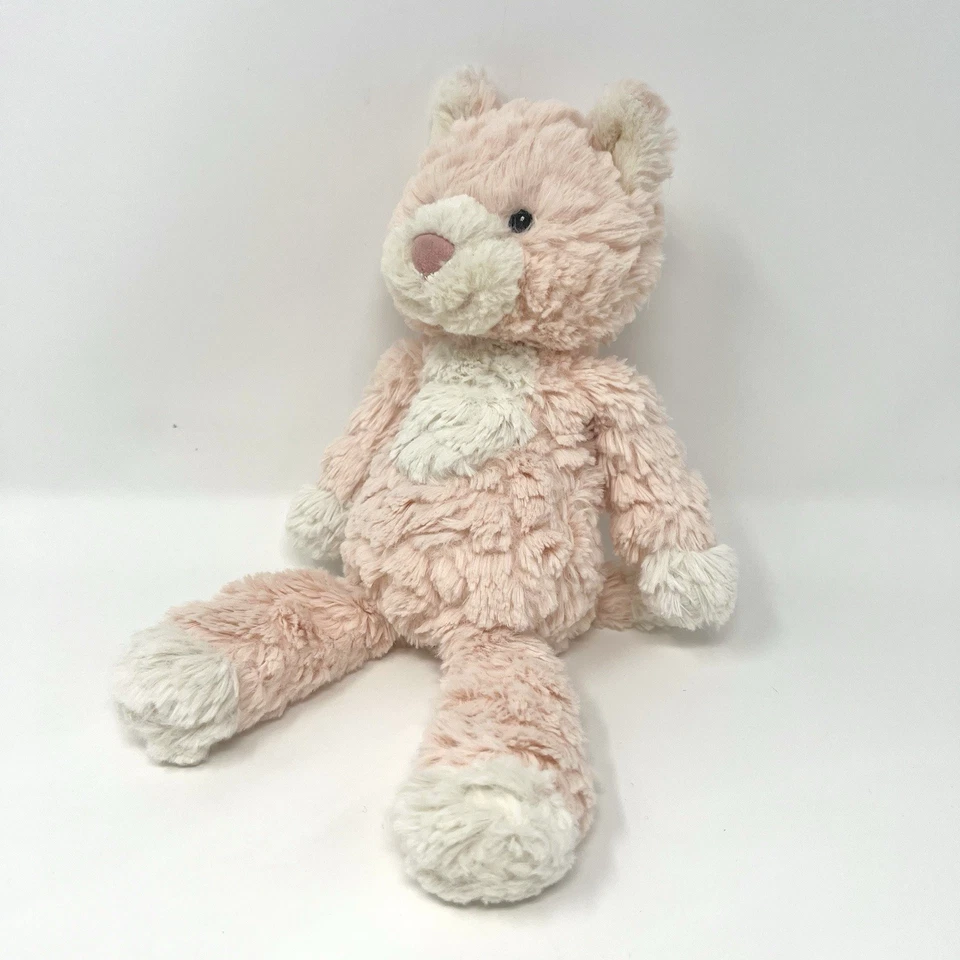 MARY MEYER Plush Cat Kitten Stuffed Toy Lovey 11” Light Pink White - Image 4 of 4