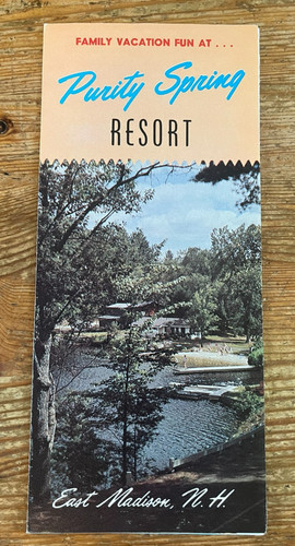 Purity Spring Resort Brochure East Madison New Hampshire NH King Pine Ski Area