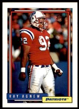 1992 Topps Ray Agnew New England Patriots #288