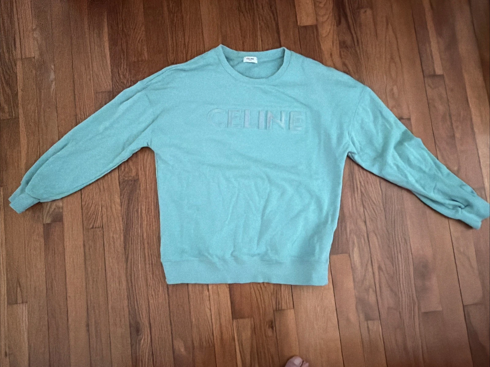 Celine — Celine Paris Sweater Women's Green Cotton  Made in Italy Size Large
