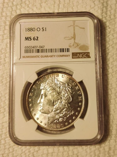 1880 - O Morgan Dollar / NGC MS 62