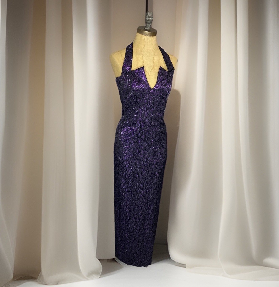 green emerald velvet dress ALFRED ANGELO 7093 – Gemini Bridal main image 0