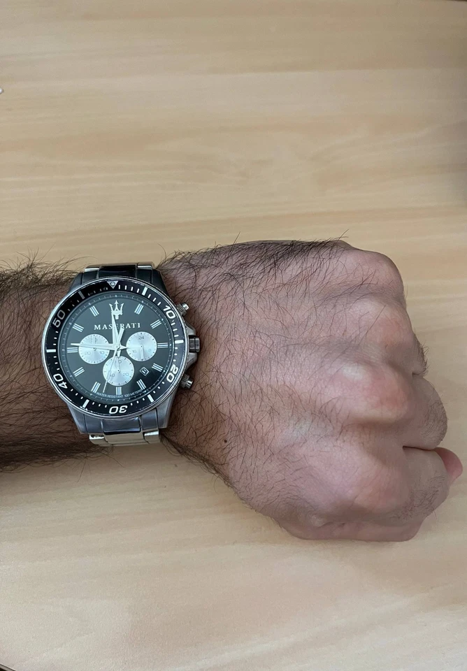 Maserati Sfida 44mm Cassa di Acciaio, Cinturino di Acciaio, Orologio da Polso... - Immagine 3 di 4