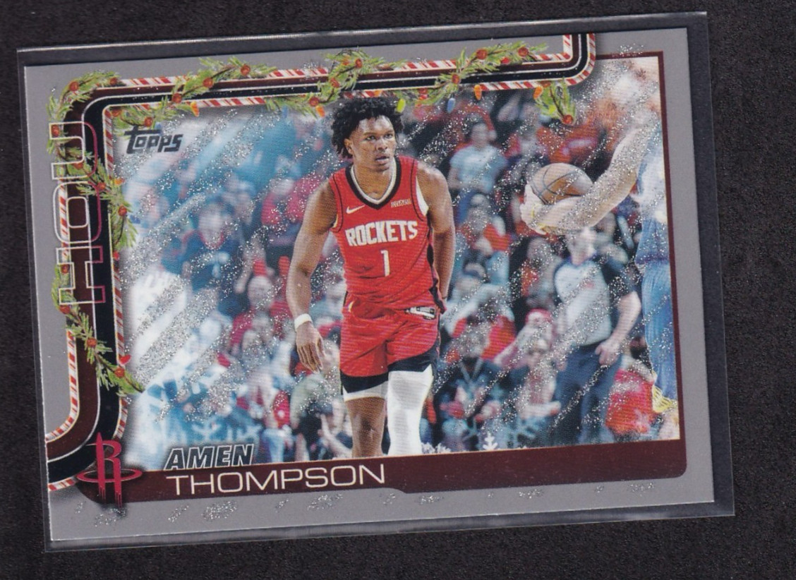 2025-26 Topps Holiday - Amen Thompson #H141 Holiday Silver Glitter