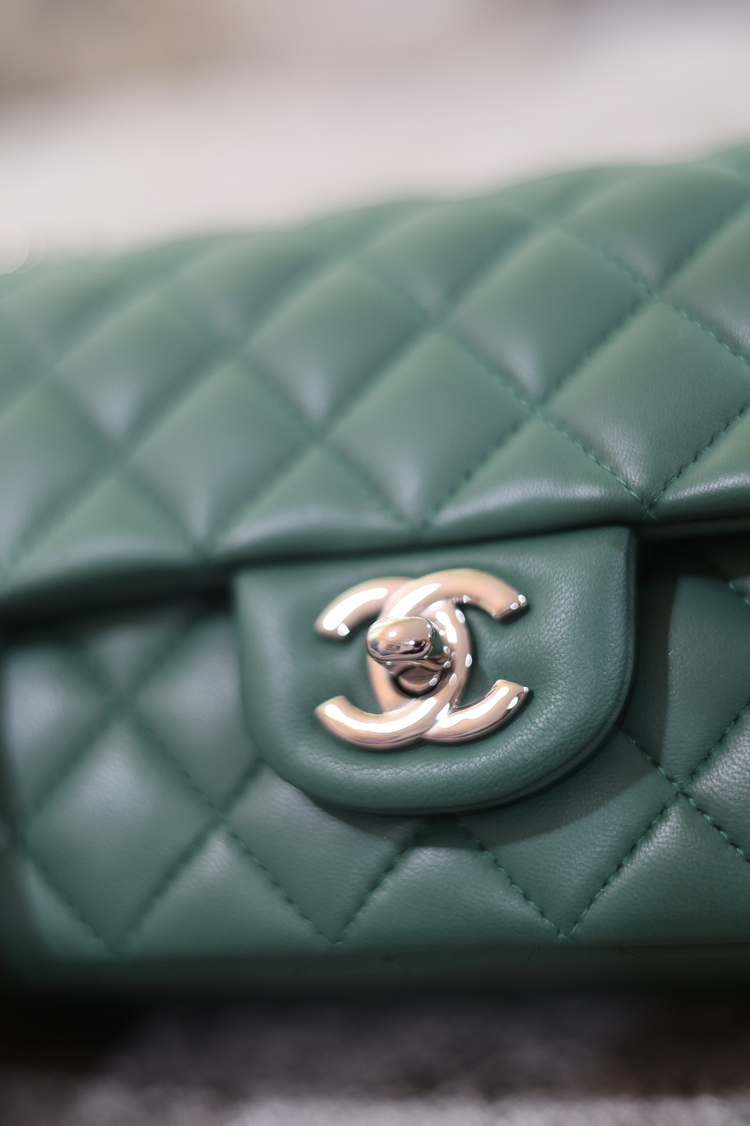 Authentic Chanel Classic Mini Rectangular Flap Gr… - image 7