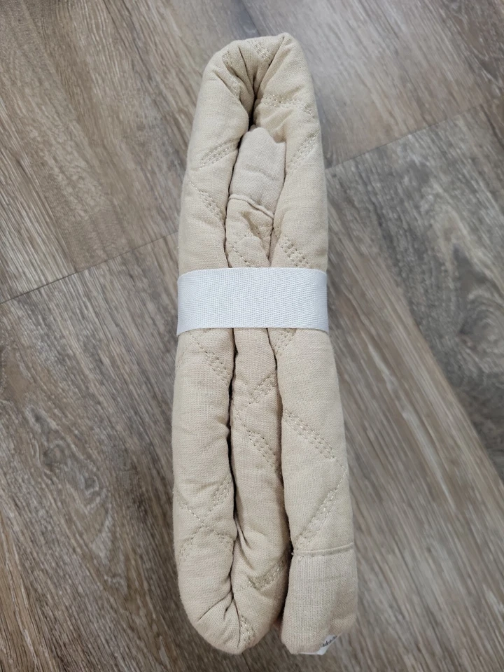 Nuevo - MARTHA STEWART Estándar Punto Ancho Diamante Acolchado Lino Almohada Sham Avena Foto 3 de 4