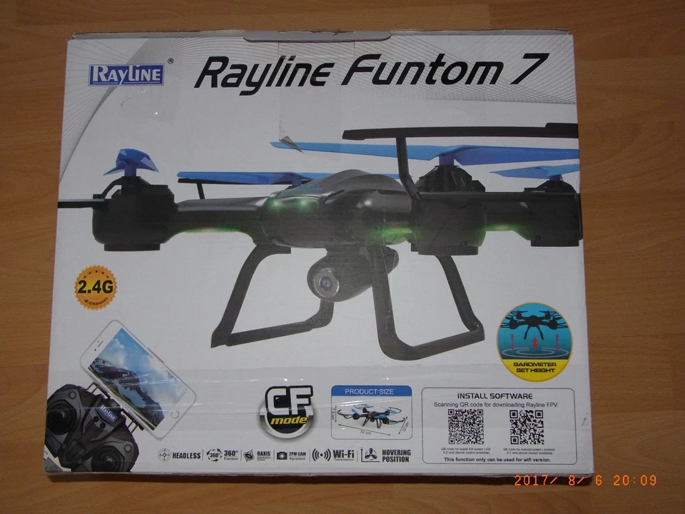 Quadrocopter Drohne Rayline Funtom 7, Kamera, FPV - Bild 2 von 4