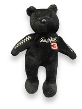 Nascar Dale Earnhardt Sr 3 Gold 'N Bears 8" Black Teddy Bear Beanie Plush Toy