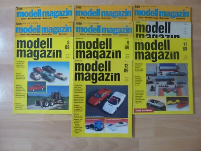 Modell Magazin 1989 /02-09,-11,-12 Zeitschrift f Modellbau, 10 Hefte