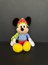 Disney Mickey Mouse Winter Plush 9" Small Plush w/Winter Hat, Scarf  Jacket