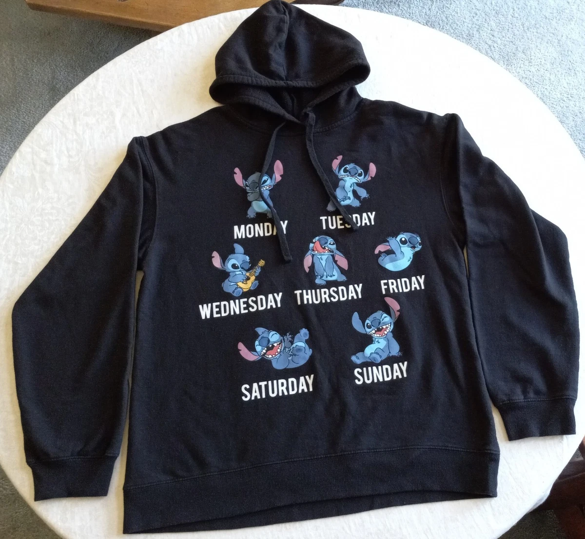 Black stitch hoodie new arrivals